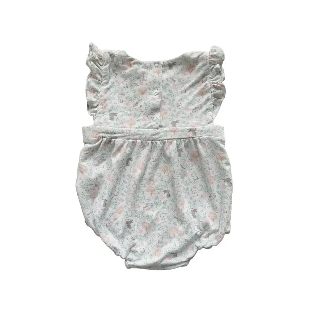 Angel Dear Bamboo Bunny Romper Size 6-12m
